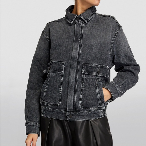 MOTHER The Springy patch denim jacket in Midnights with Molly color - Picture 2 of 13